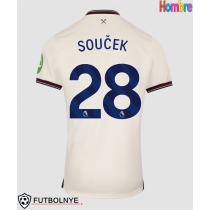 Camiseta West Ham United Tomas Soucek #28 Visitante Equipación 2025-26 manga corta